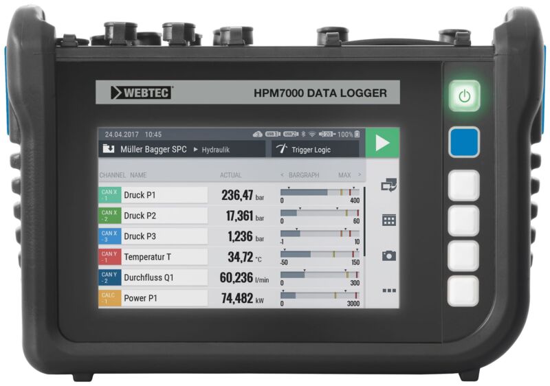 Webtec HPM7000: a new dawn for portable hydraulic data loggers