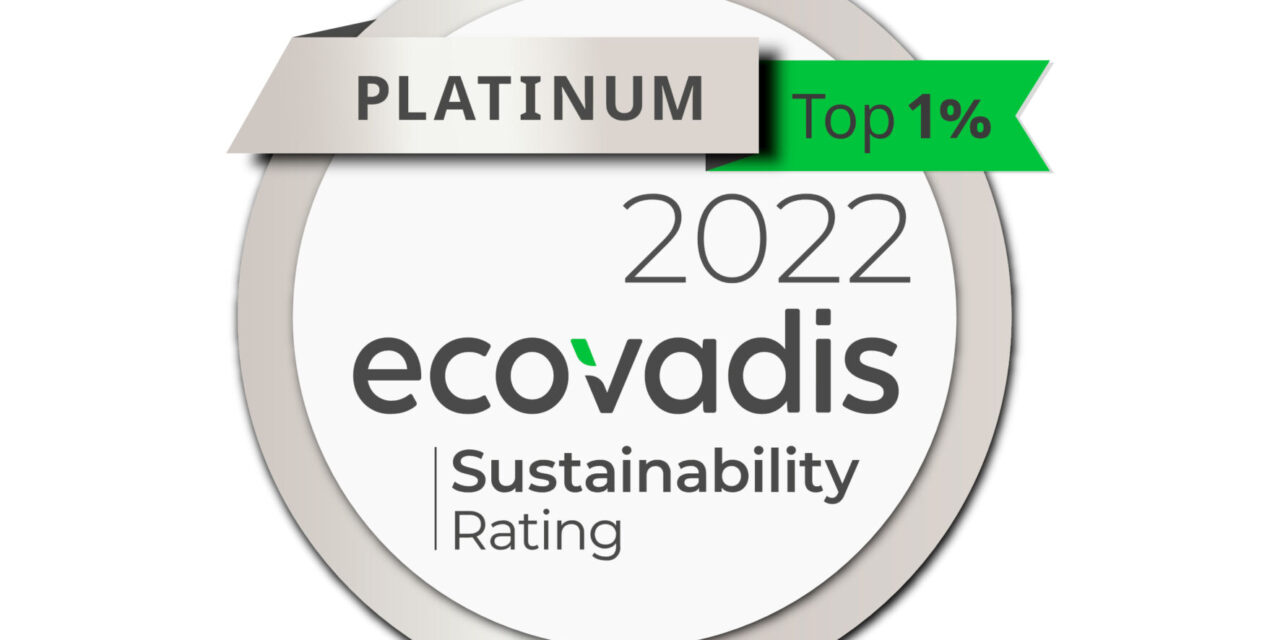RS Group awarded platinum sustainability rating by EcoVadis
