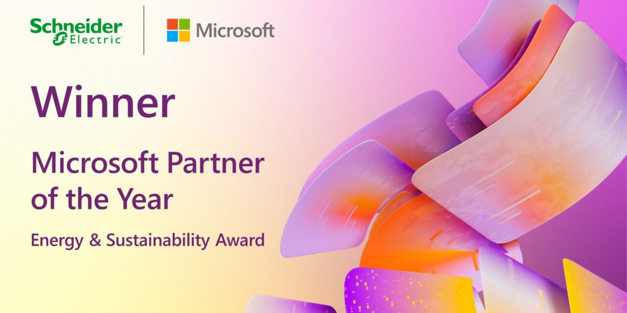 Schneider Electric named Microsoft Energy & Sustainability Partner of the Year